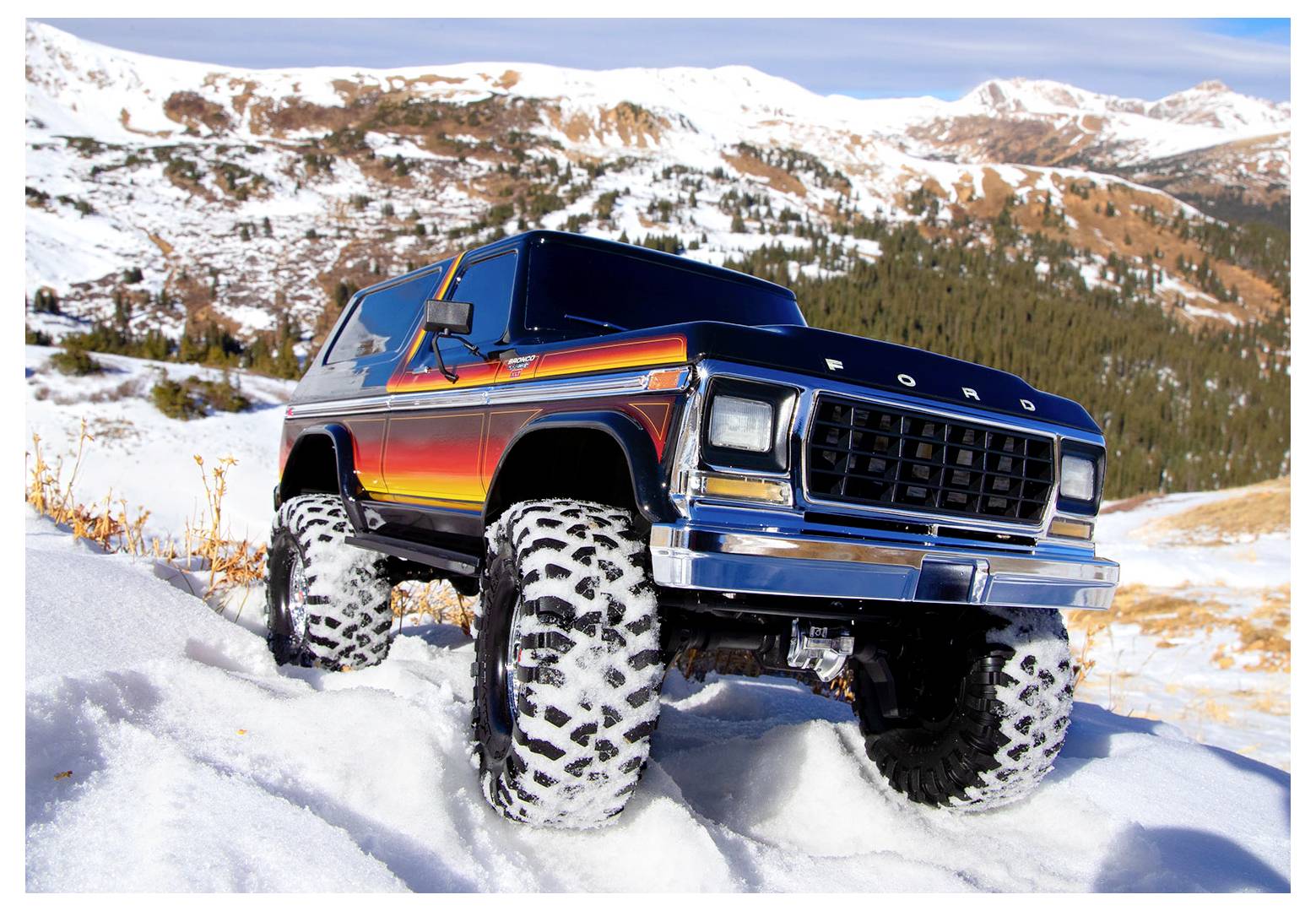 Traxxas TRX-4 1979 Ford Bronco brushed 1:10 Auto RC électrique Crawler 4 roues motrices (4WD) prêt à fonctionner (RtR) 2,4 GHz