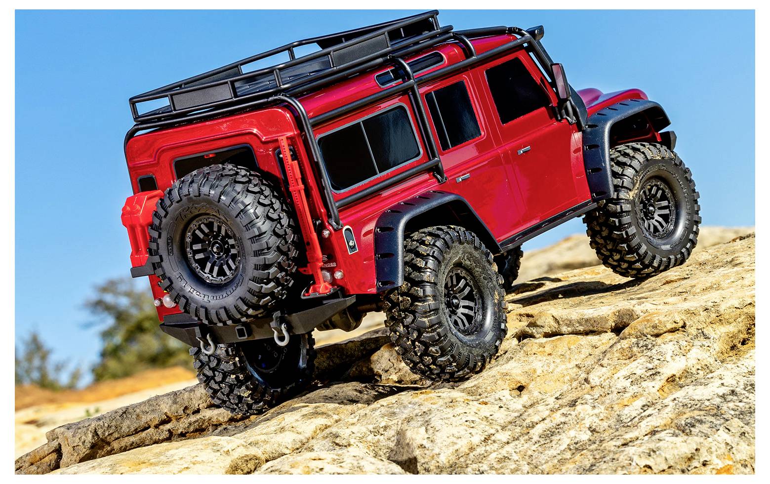 Traxxas TRX-4 Land Rover Defender brushed 1:10 Auto RC électrique Crawler 4 roues motrices (4WD) prêt à fonctionner (RtR) 2,4 GHz