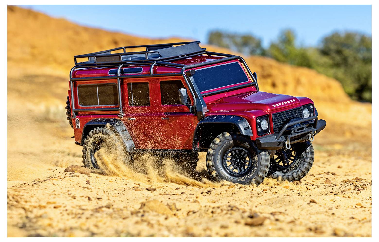 Traxxas TRX-4 Land Rover Defender brushed 1:10 Auto RC électrique Crawler 4 roues motrices (4WD) prêt à fonctionner (RtR) 2,4 GHz