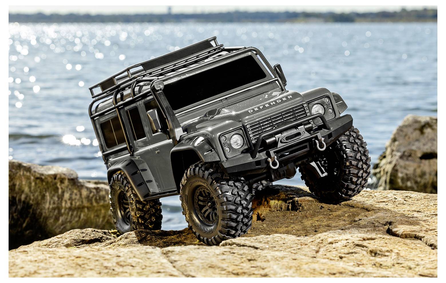 Traxxas TRX-4 Land Rover Defender brushed 1:10 Auto RC électrique Crawler 4 roues motrices (4WD) prêt à fonctionner (RtR) 2,4 GHz