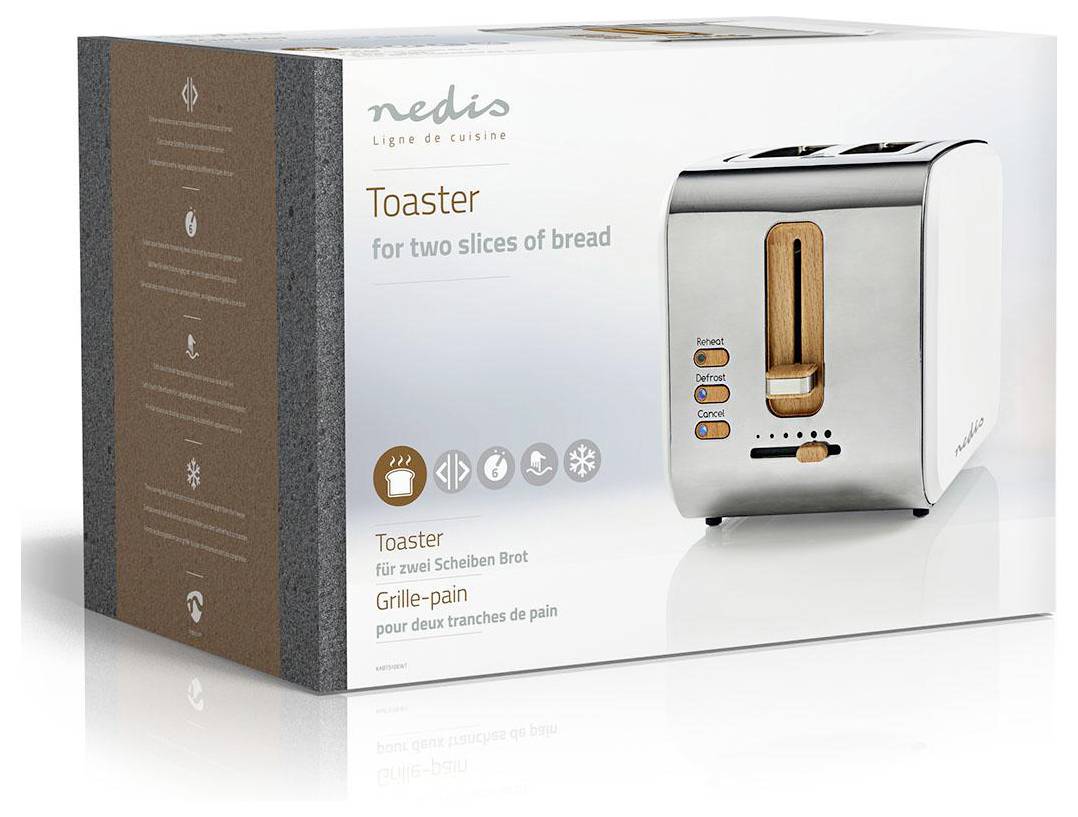 Nedis KABT510EWT Grille-pain blanc