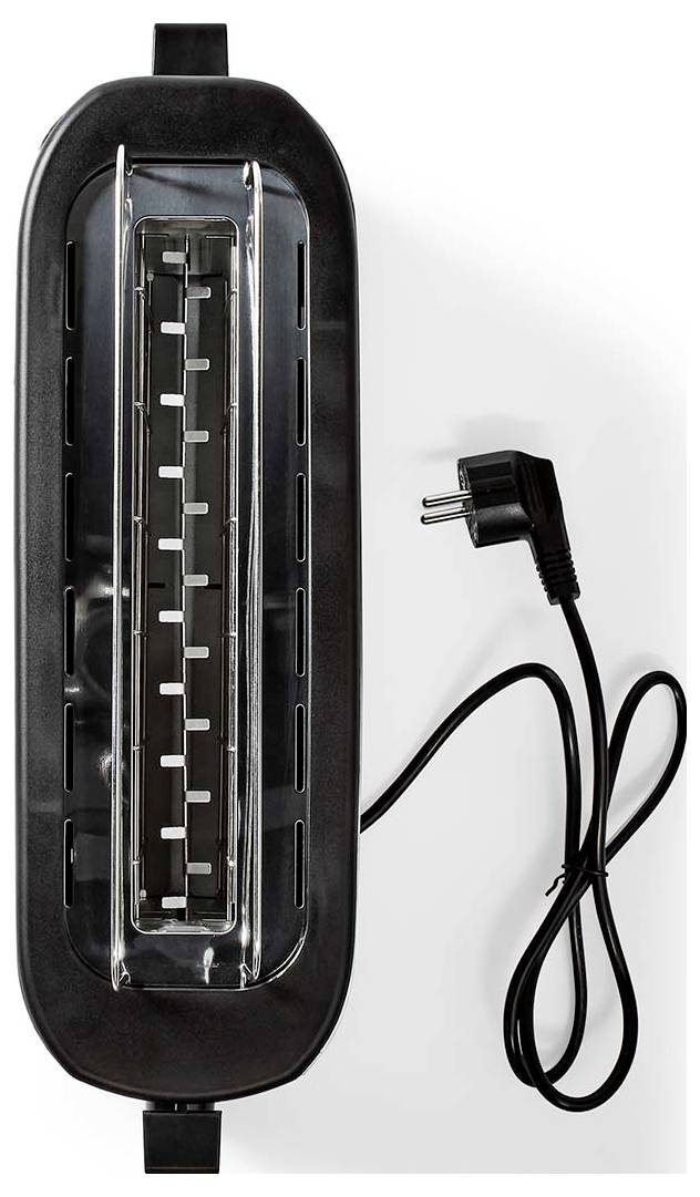 Nedis KABT310EAL Grille-pain aluminium, noir