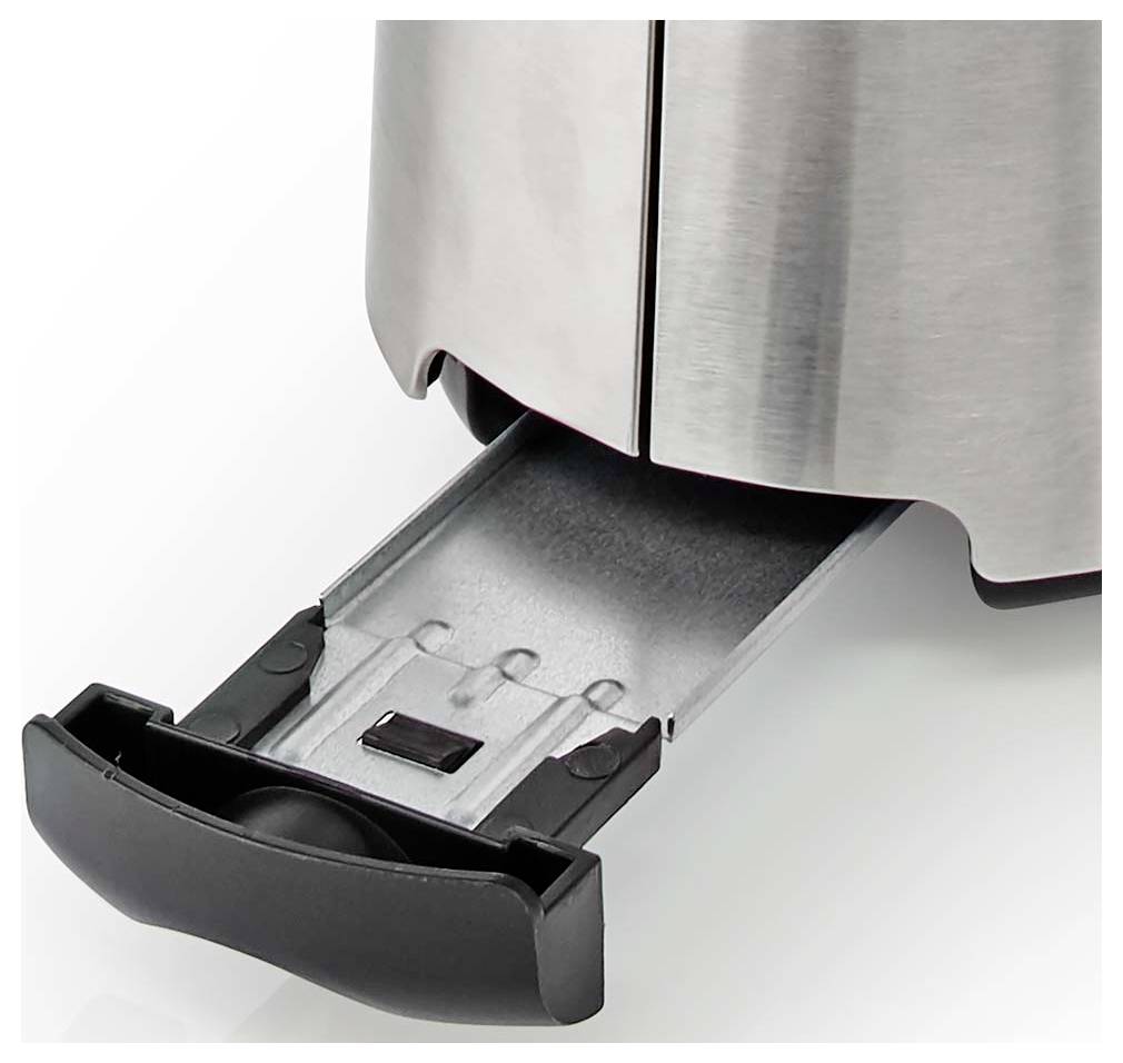 Nedis KABT310EAL Grille-pain aluminium, noir