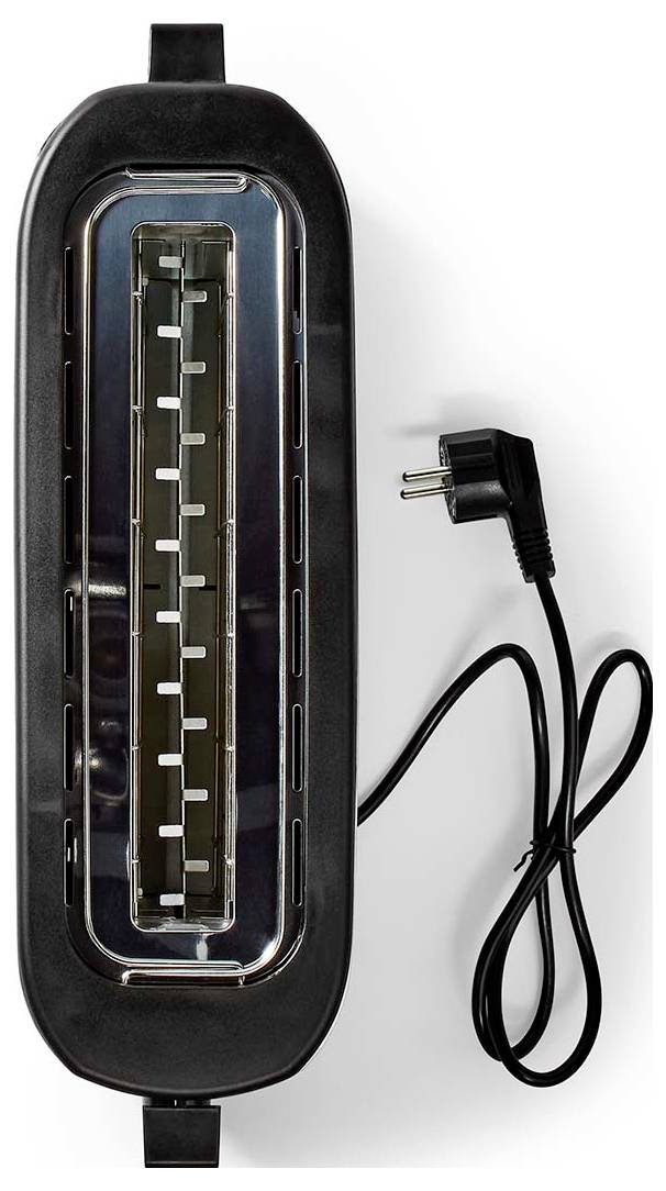 Nedis KABT310EAL Grille-pain aluminium, noir