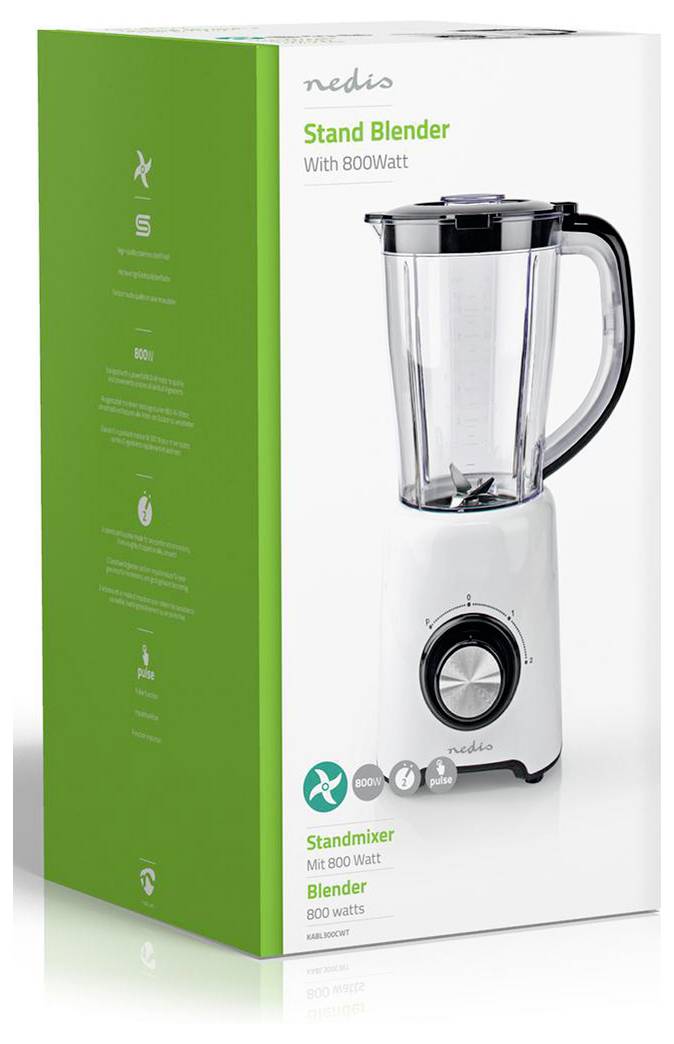 Nedis KABL300CWT Mixeur sur pied 800 W noir, blanc