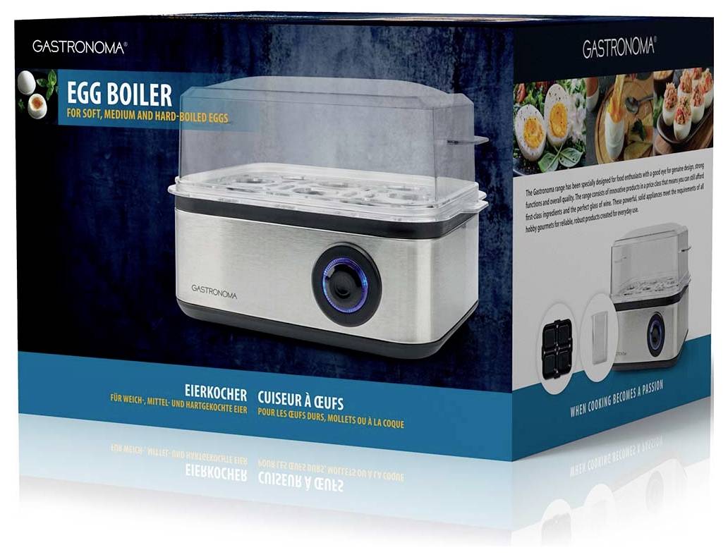 Cuiseur d'œufs pour œufs mollets, moyens et durs, Facile à utiliser, Lavable au lave-vaisselle.