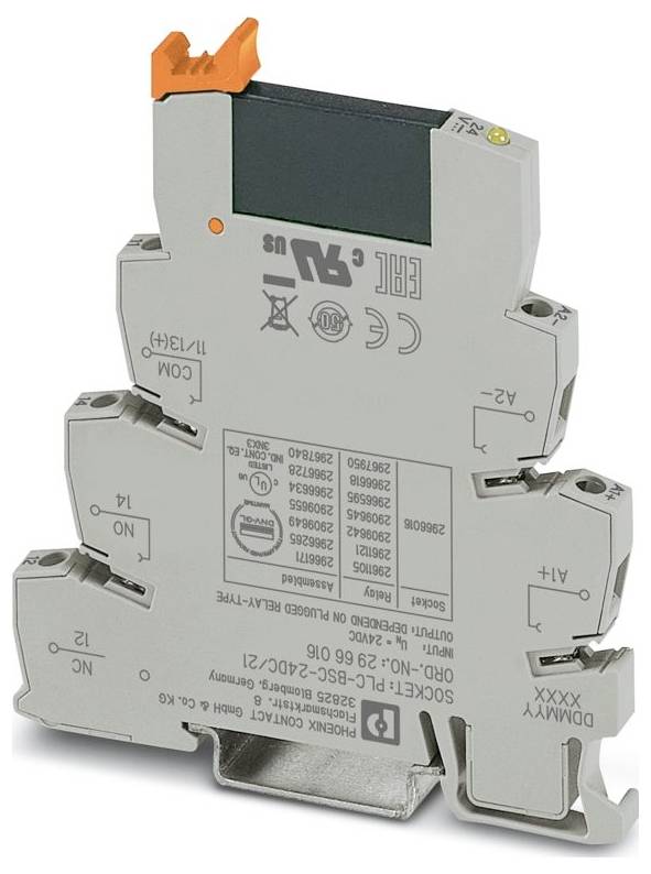 Bloc de bornes jaune avec plusieurs points de connexion, utilisé pour organiser et connecter les câbles électriques dans un environnement industriel.