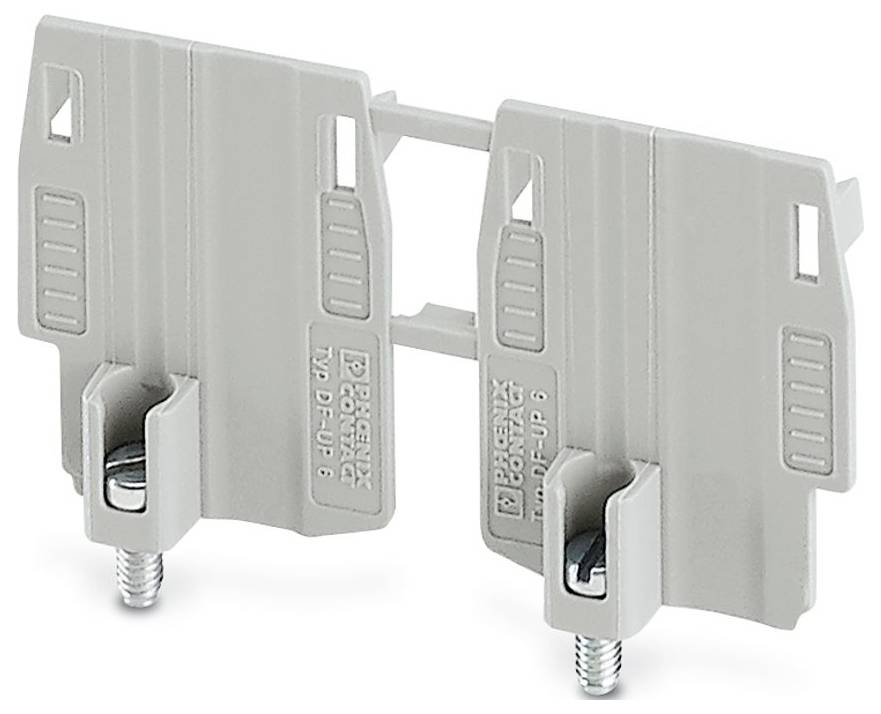 Un dispositif électrique gris et rectangulaire monté sur un panneau de verre transparent avec des détails rouges et blancs, utilisé pour les installations techniques.