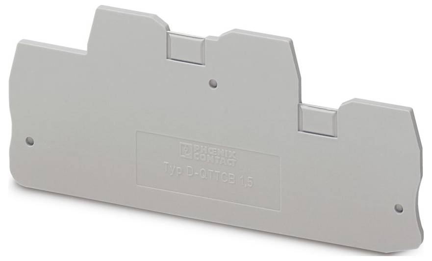 Couvercle d'extrémité en plastique 'Phoenix Contact Typ D-OTTOB 1/5' pour blocs de bornes.