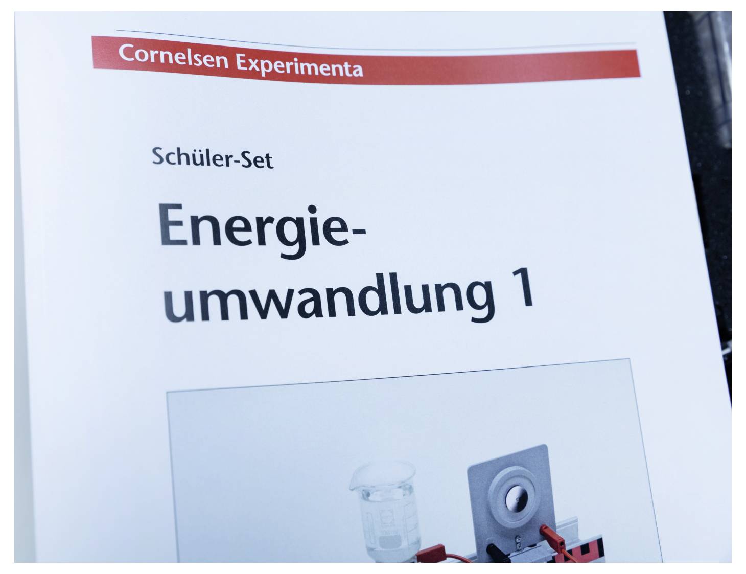 Book cover titled 'Energieumwandlung 1', with a subtitle 'Schüler-Set'. It is part of the 'Cornelsen Experimenta' series.