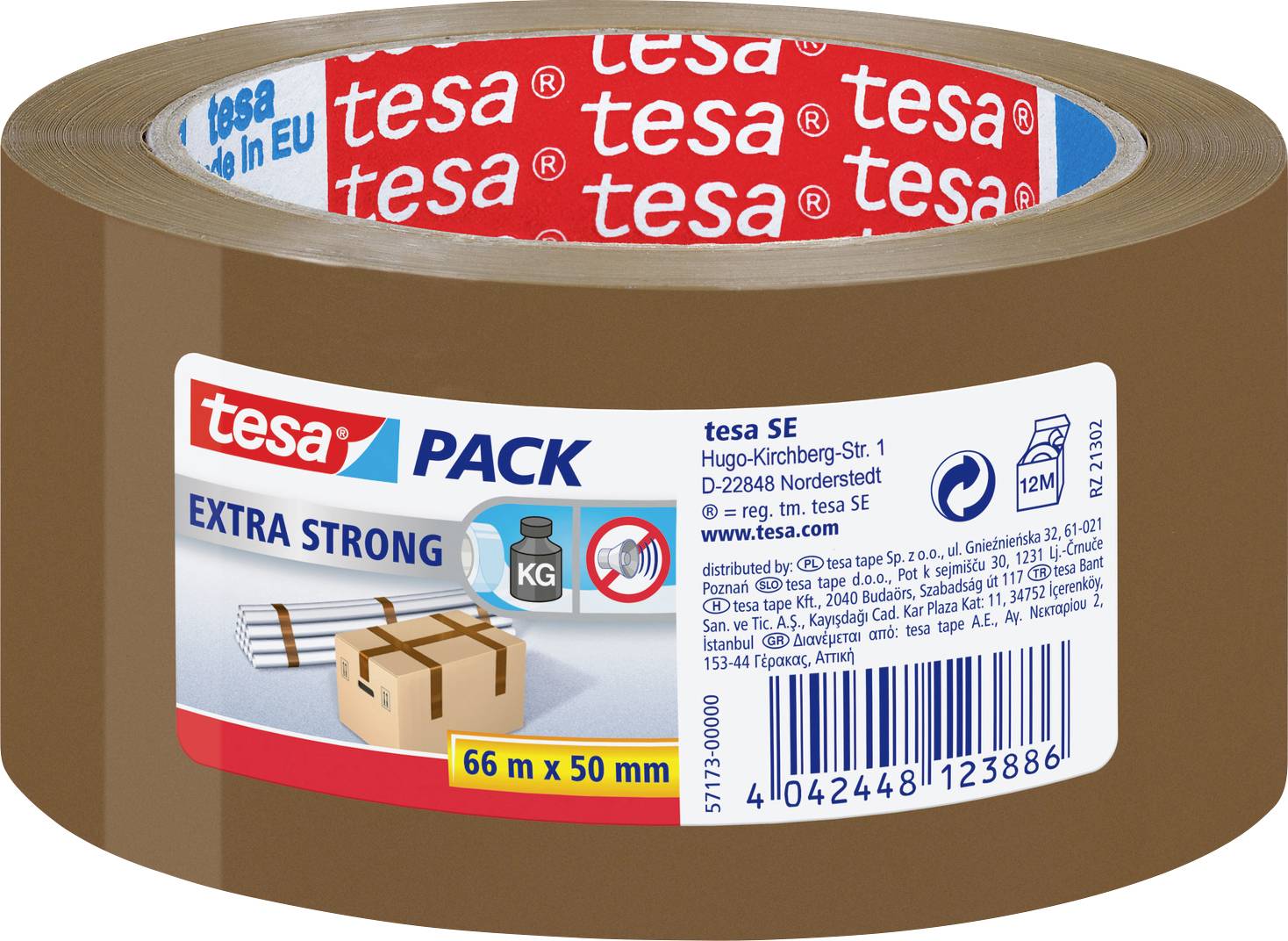 tesa 57173-00000-04 Ruban adhésif tesapack® chamois (L x l) 66 m x 50 mm 1 pc(s)