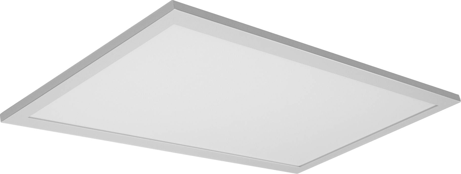 Un panneau lumineux LED de plafond rectangulaire, plat et blanc, conçu pour un éclairage intérieur moderne.