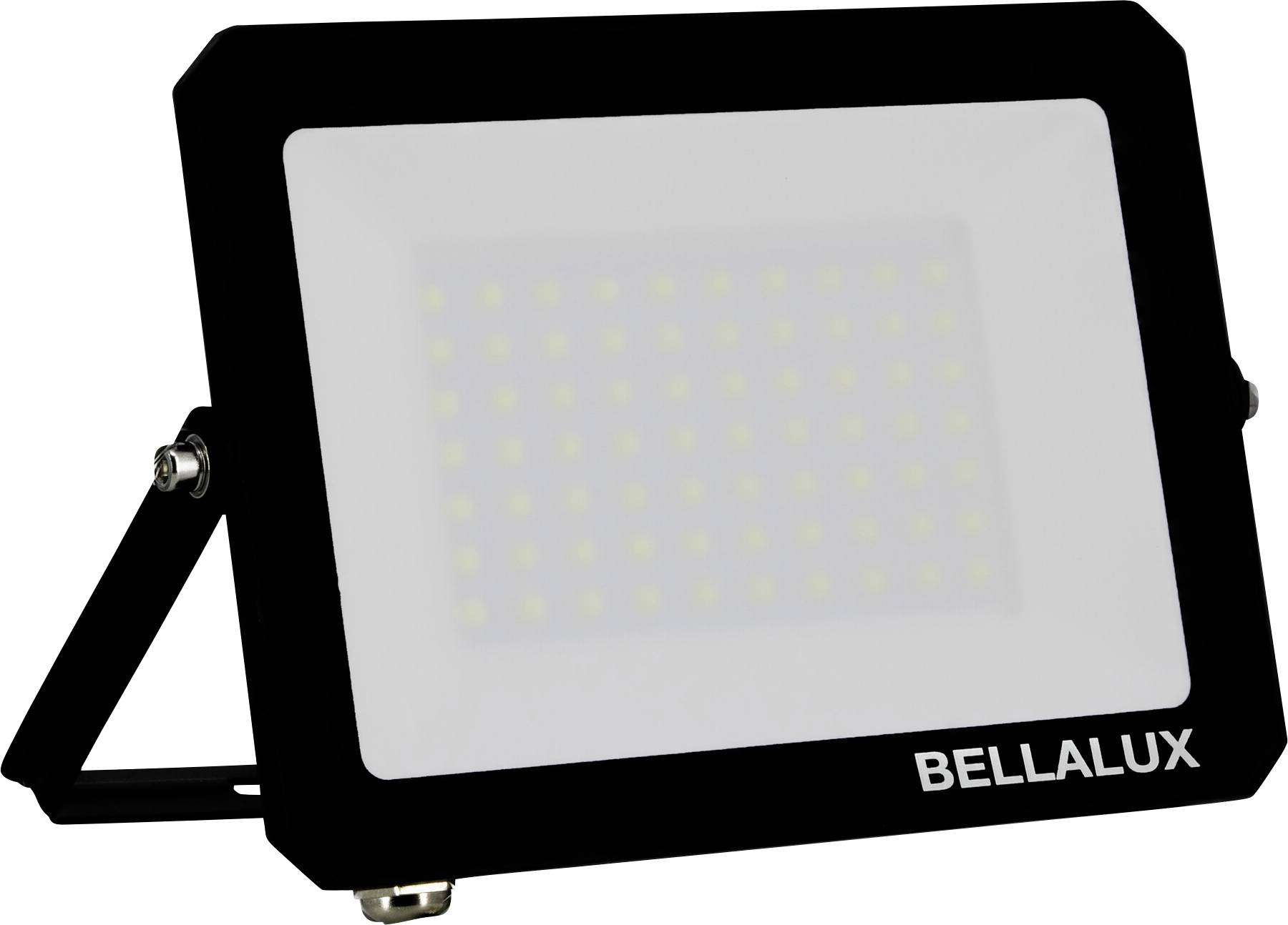 Projecteur à LED de marque 'Bellalux' avec un cadre noir, composé de nombreux petits LED disposés en une grille rectangulaire.