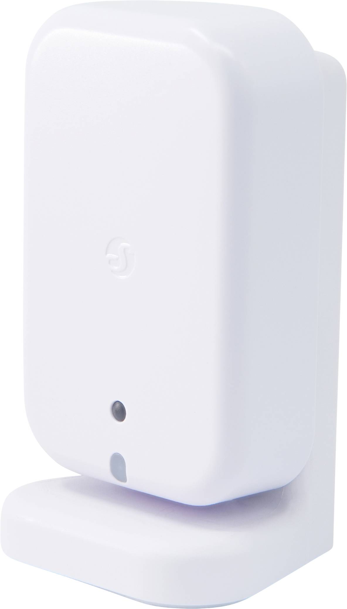 Diffuseur automatique d'air frais électronique blanc avec capteur en bas, conçu pour être monté au mur.