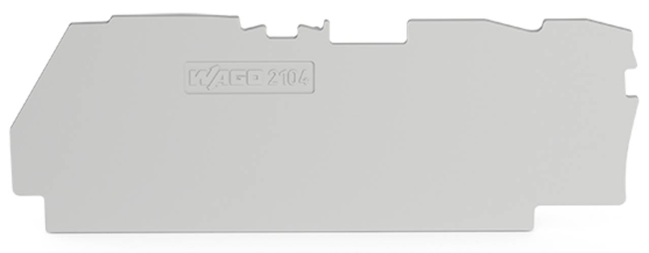 Eine graue Komponente mit der Kennzeichnung „WAGO 210-4