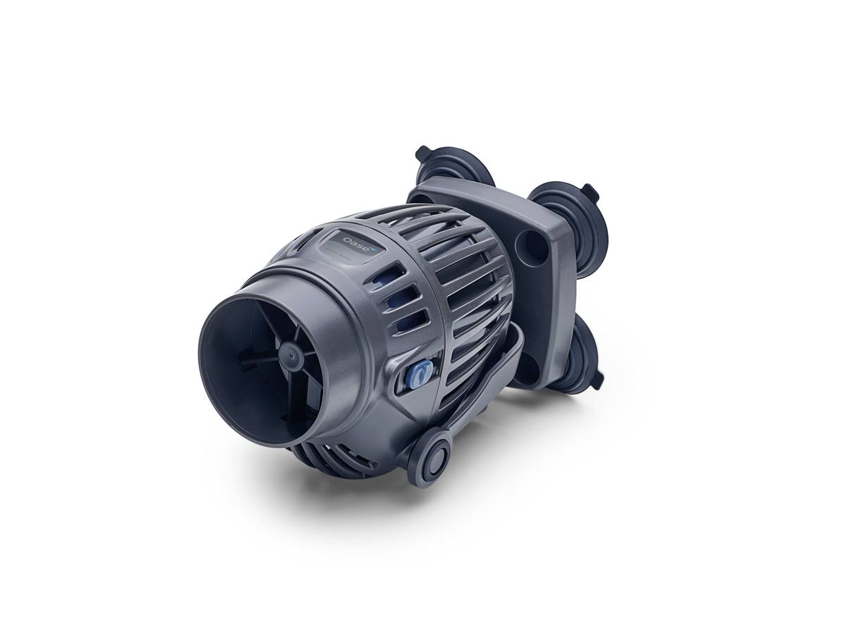 A gray cylindrical mechanical pump or motor component with mounting brackets, shown on a white background.