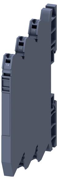 Module relais SIMOCODE M-CP Siemens bleu, affichant les ports pour les connexions L1, L2, L3 et un code QR dans le coin inférieur droit.