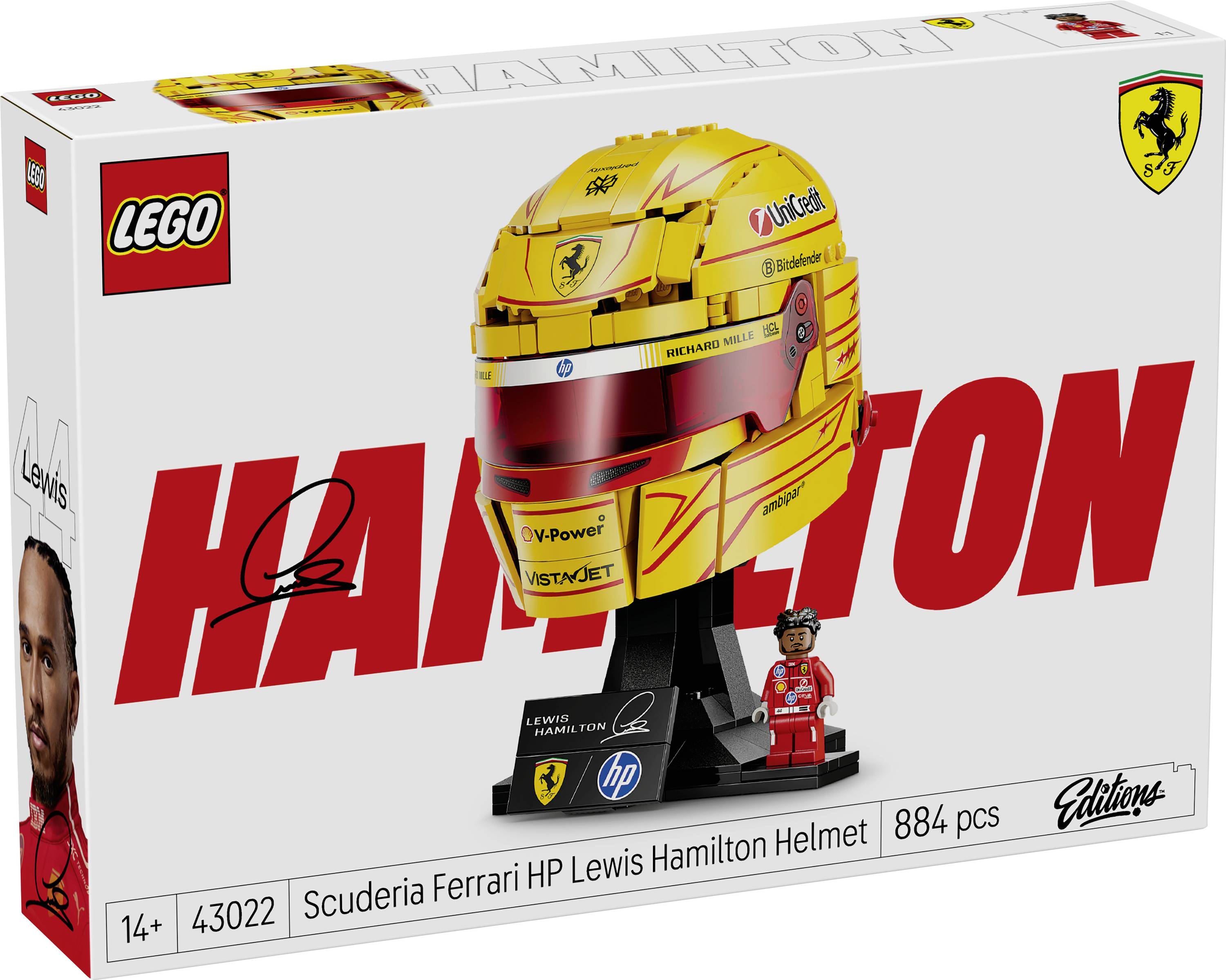 6590613 LEGO® Editions Scuderia Ferrari HP Lewis Hamilton Casque (43022)