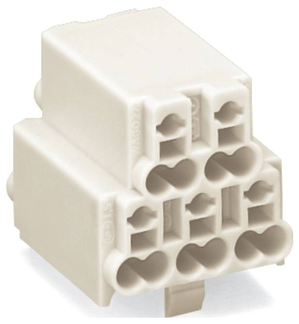Schéma technique d'un connecteur de bornier avec les dimensions suivantes : hauteur 24,5 mm, longueur 48,5 mm et profondeur 15,3 mm. Les connecteurs sont espacés à des intervalles de 9,4 mm.