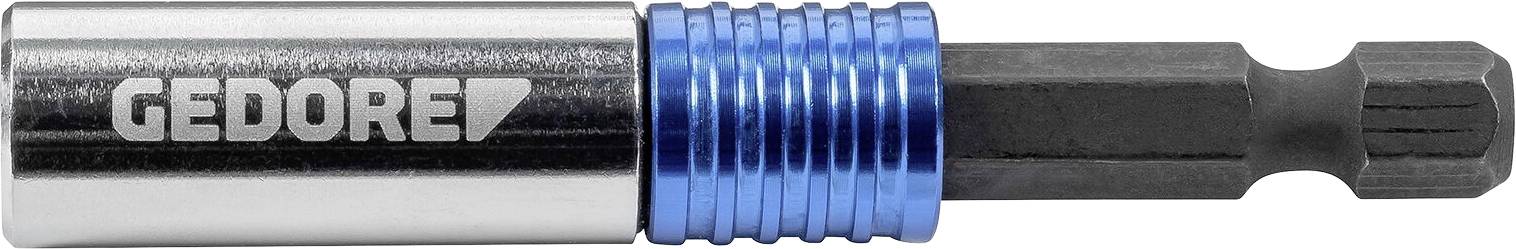 Un étui de clé dynamométrique Giddore bleu avec un ensemble de dix réglages micro-ajustables noirs le long du haut.