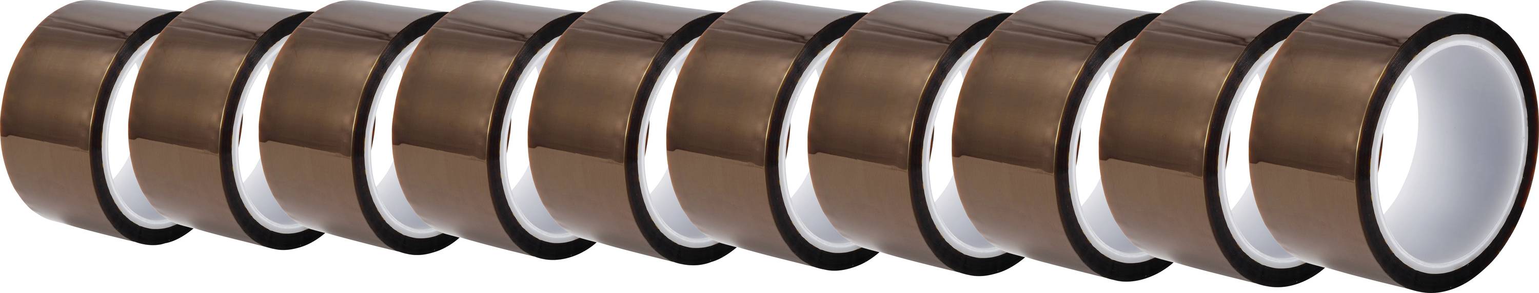 Tube de couleur cuivre enroulé avec des anneaux noirs, présenté en spirale horizontale sur un fond blanc.