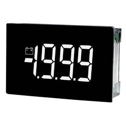 Affichage numérique affichant « -19.9 » avec une icône de batterie sur le côté gauche, indiquant une lecture de température négative ou de tension négative.
