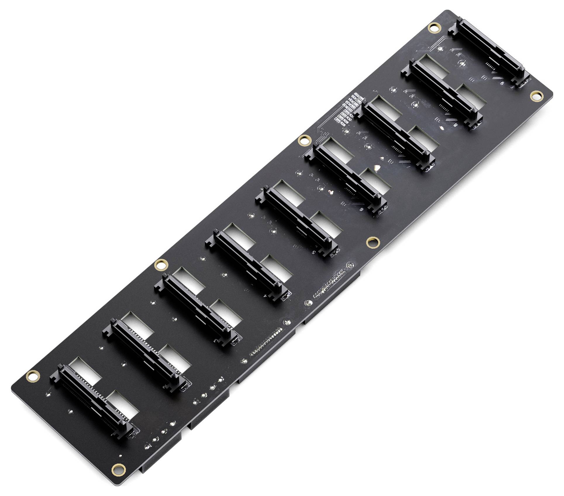 Pack de Distribution d'Alimentation pour Mega 2560 & R3 UNO avec 8 ESC Brushed » offrant de multiples connecteurs sur une carte de circuit noir. Adapté aux projets de robotique ou d'électronique.