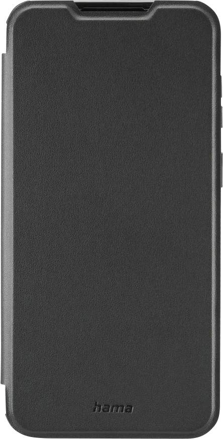 Étui de protection Hama pour téléphone noir avec coins arrondis et bordure surélevée