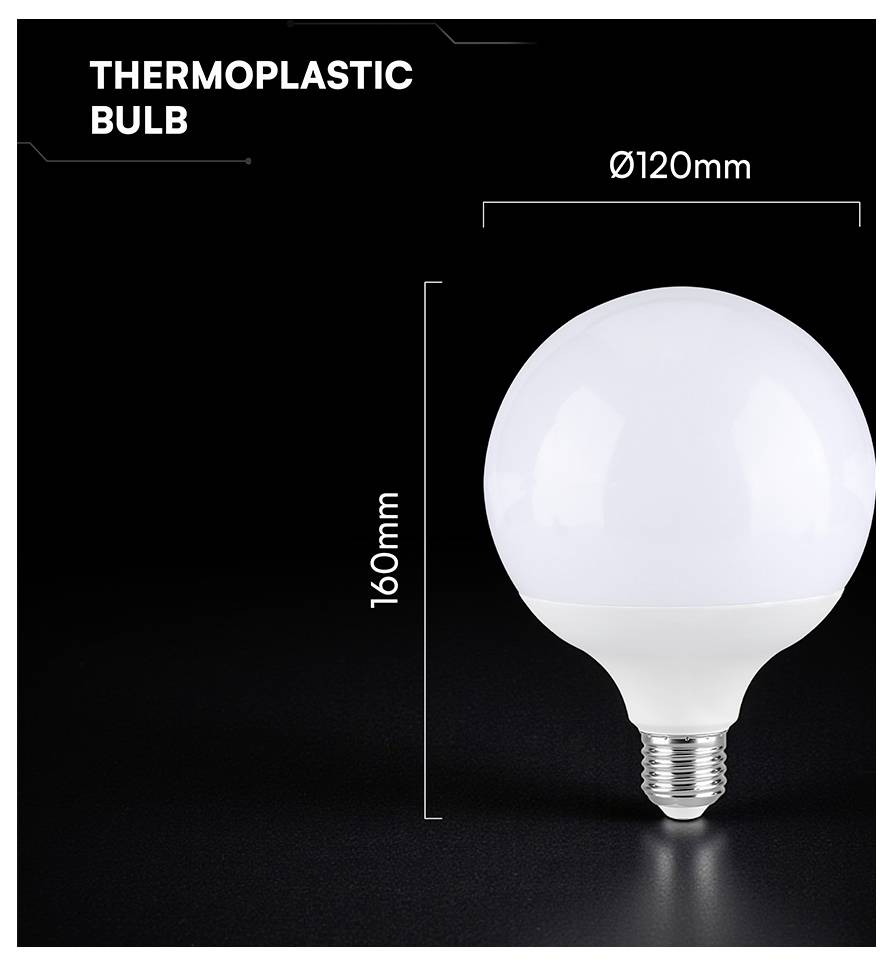 Image de produit d'ampoule thermoplastique montrant une ampoule blanche étiquetée « AMPOULE THERMOPLASTIQUE », de 120 mm de largeur et 160 mm de hauteur.