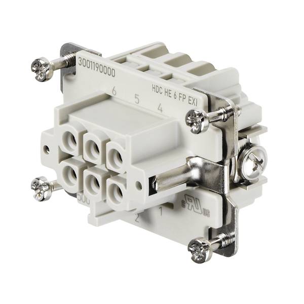 Weidmüller 3001190000 Insert à contacts RockStar® HDC HE 6 borne à enficher 1 pc(s)