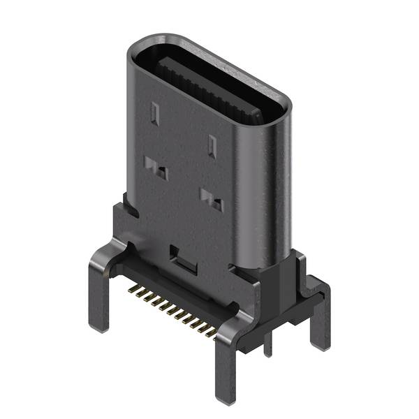 Connecteur pour carte de circuit imprimé, connecteur USB, type C, USB 3.1, 10 Gbit/s, connecteur CMS soudé, rouleau femelle