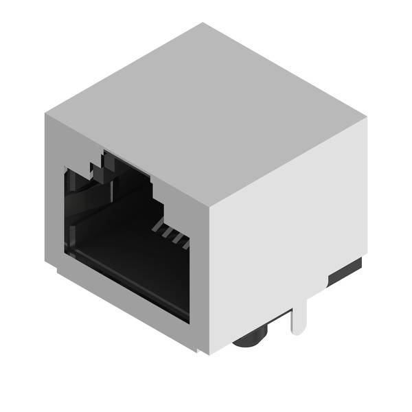 Weidmüller RJ45C5 R1U 2.2N4N RL Connecteur de circuit imprimé femelle modulaire RJ45, CAT. 5 , connexion à souder THT/THR