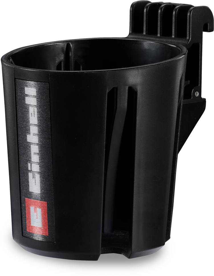 Black plastic mounting cup with clip, shown in product view on a white background.