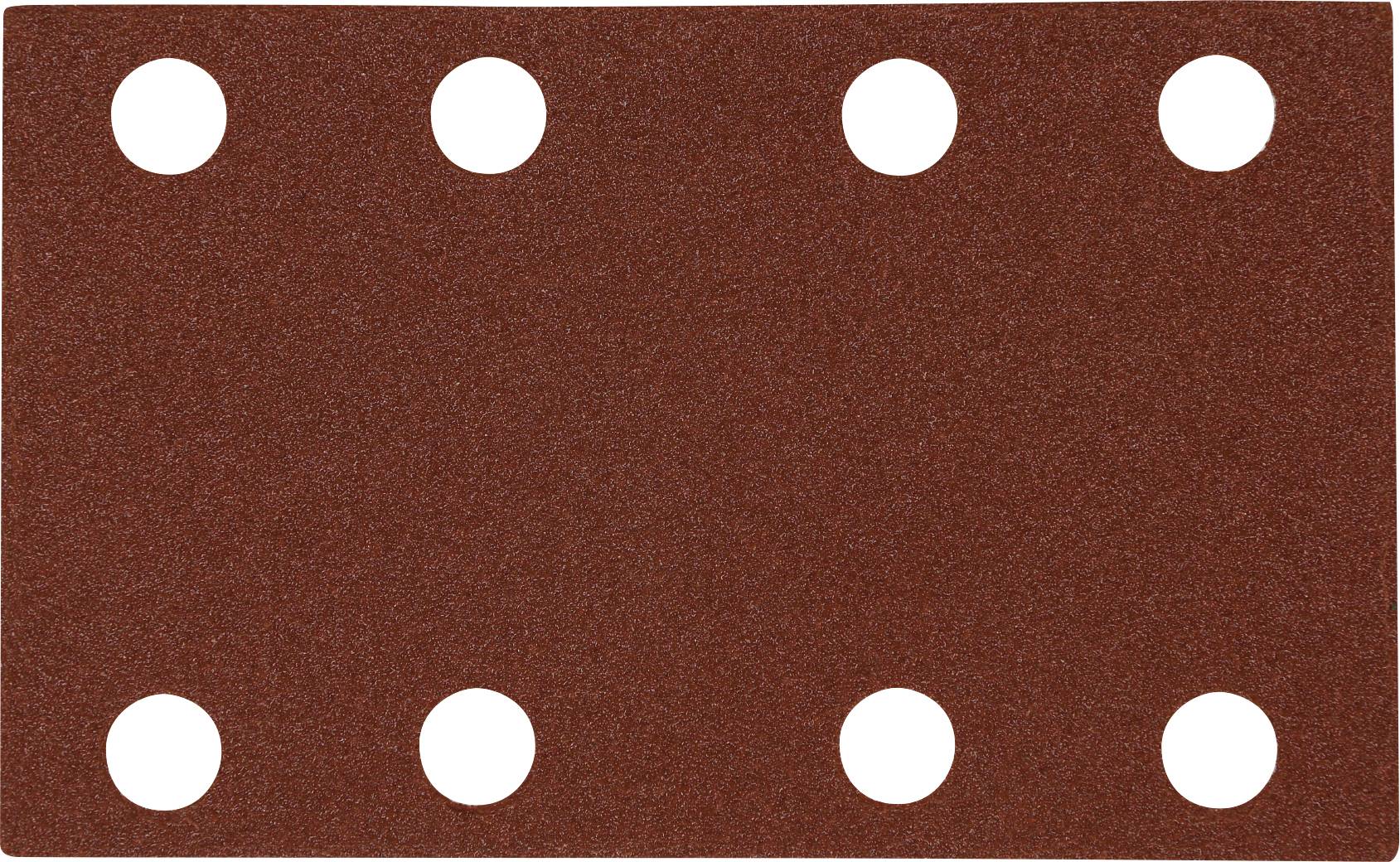Bande cinématographique marron avec huit trous de perforation, montrant un cadre rectangulaire vierge.