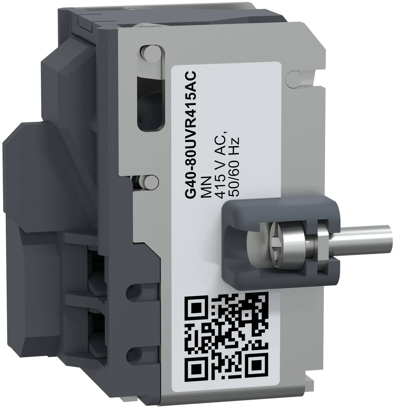 Nahaufnahme eines Elektromagnetrelaismoduls mit der Bezeichnung „G40-80UVR415AC