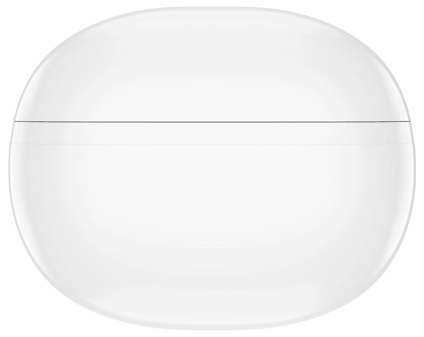 Pot cosmétique blanc ovale avec couvercle, montré fermé et centré sur un fond uni.
