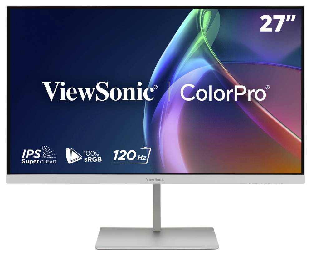 Moniteur de jeu ViewSonic avec écran 27 pouces, résolution 2K QHD, taux de rafraîchissement 180Hz et temps de réponse 1ms.