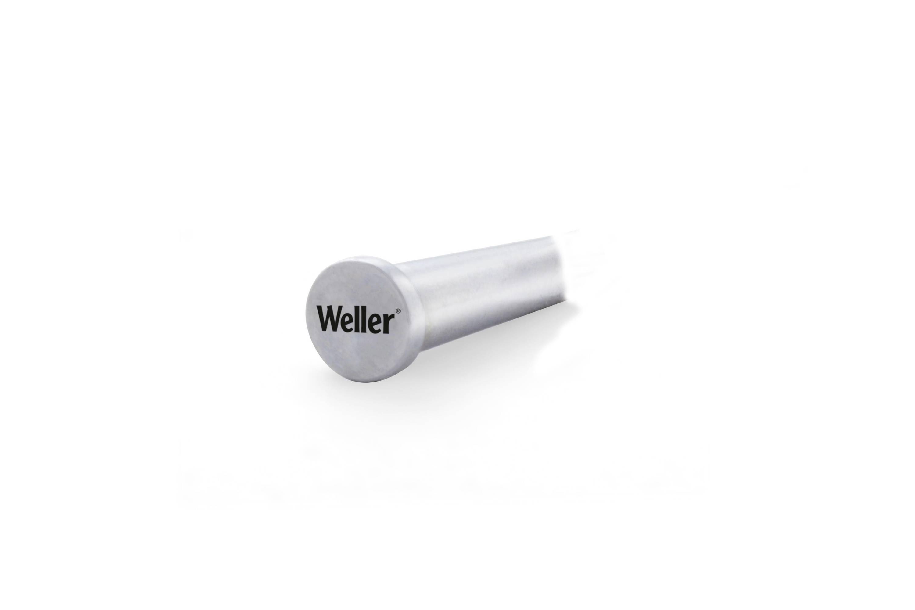 A silver cylindrical metal tool with 'Weller' printed on the end, shown on a white background.