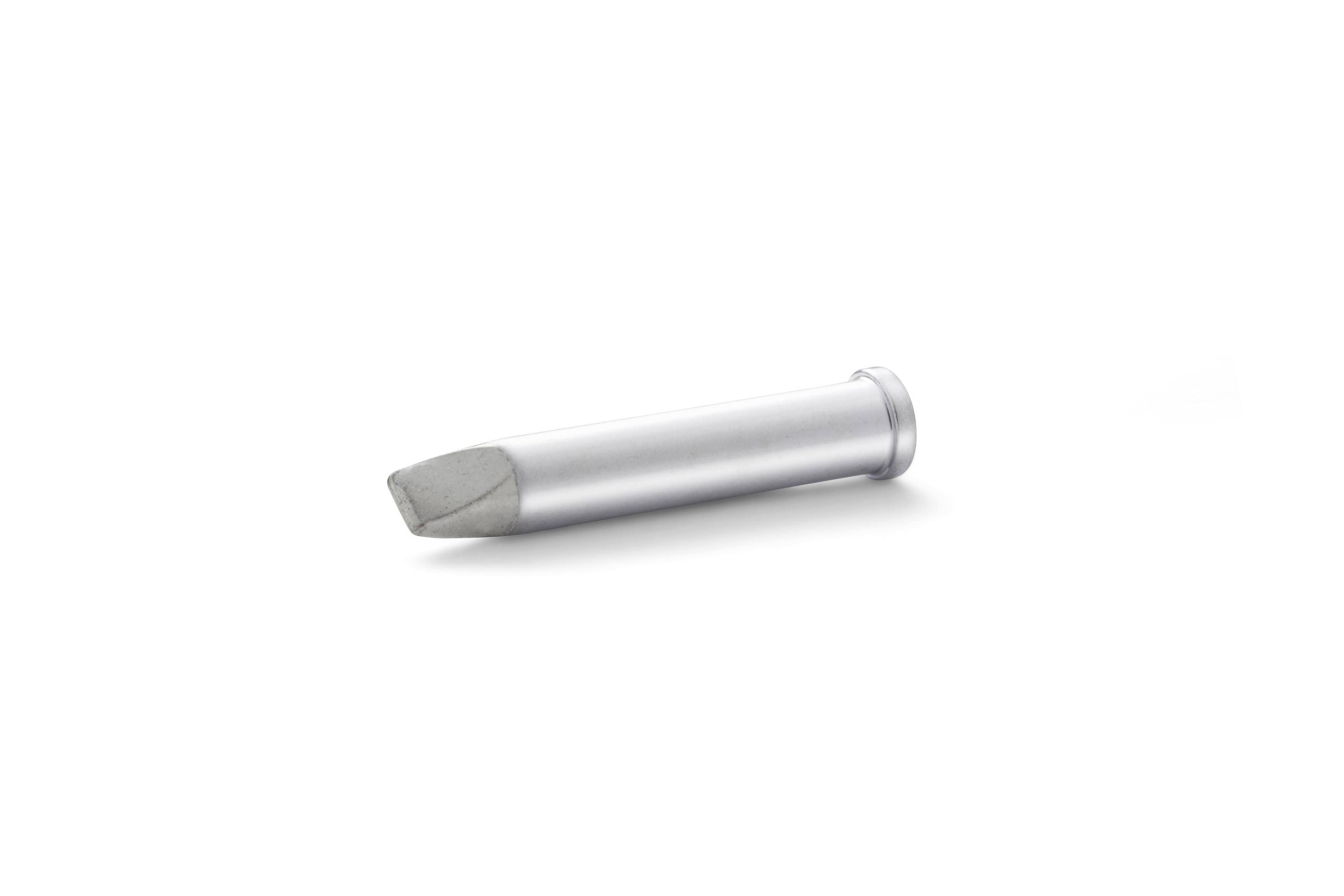 Silver drill bit on a white background, shown in close-up at an angle.