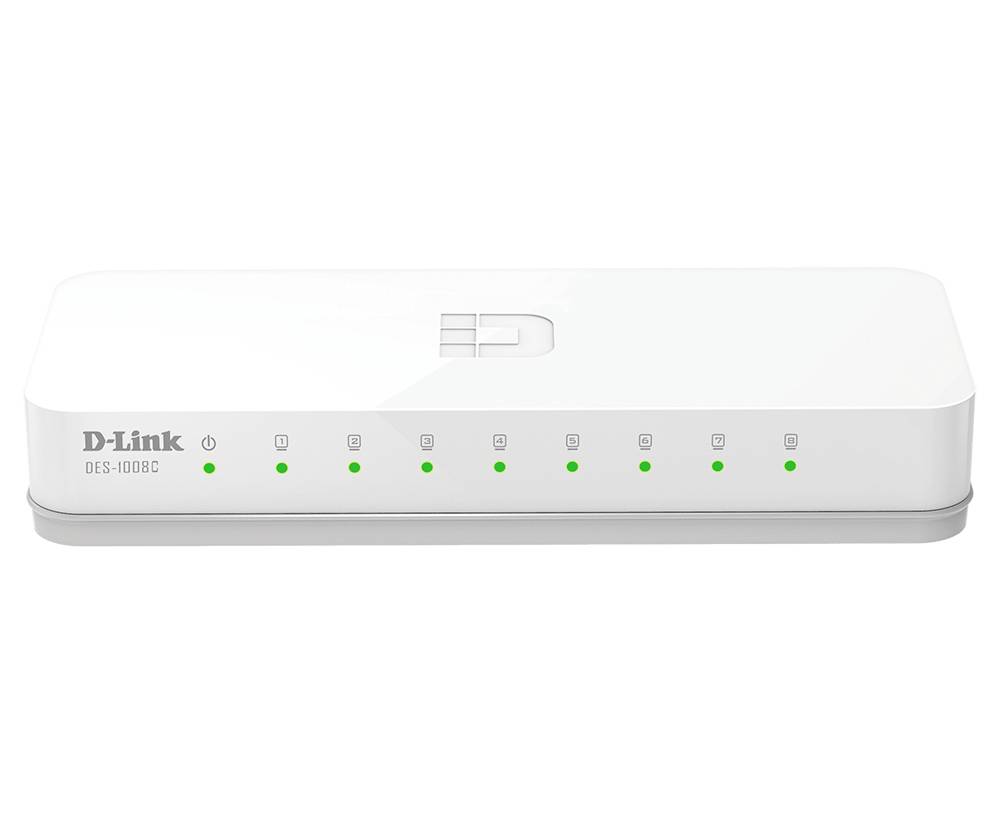 D-Link DES-1008C/E Switch réseau RJ45 1.6 GBit/s