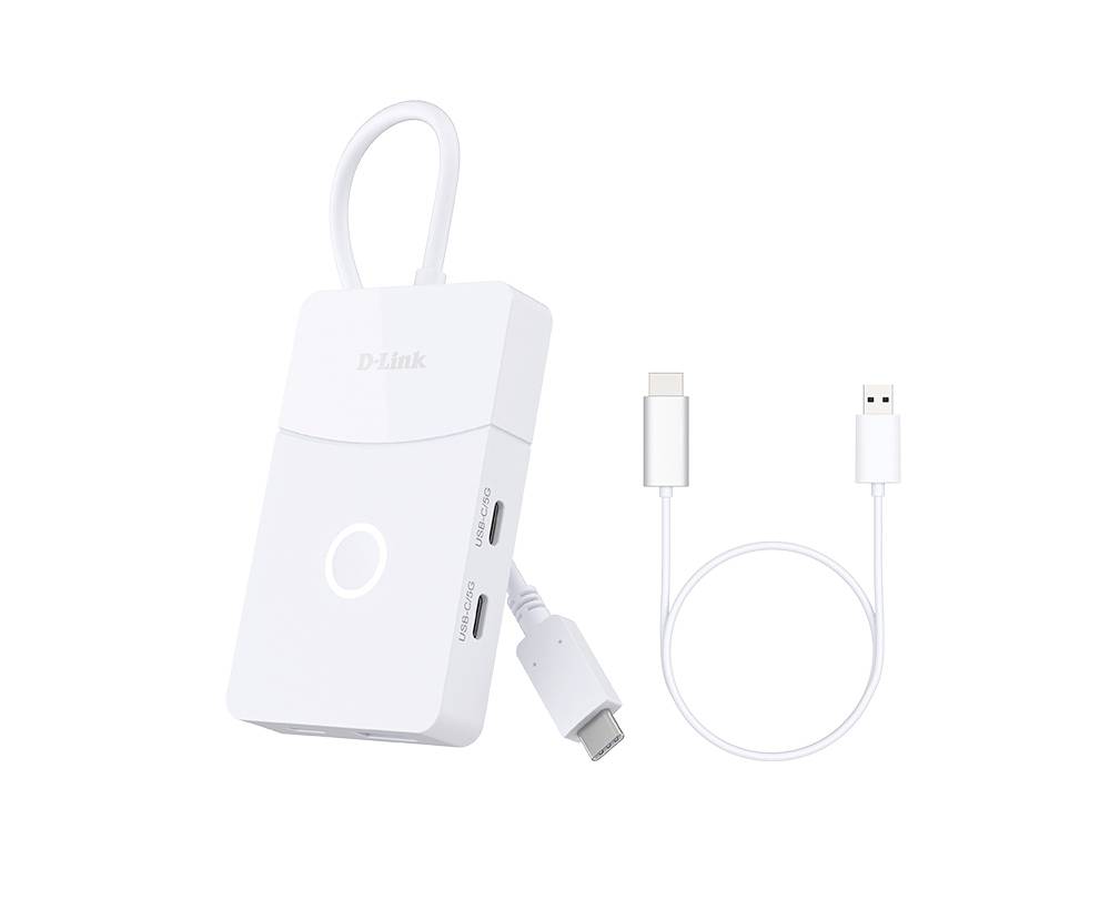 D-Link DUP-501 Hub USB 5 ports USB 3.2 Gen1 5 GBit/s blanc