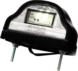 WAS Eclairage de plaque minéralogique extrêmités de câble ouvertes éclairage de plaque minéralogique arrière 12 V/DC, 24 V/DC