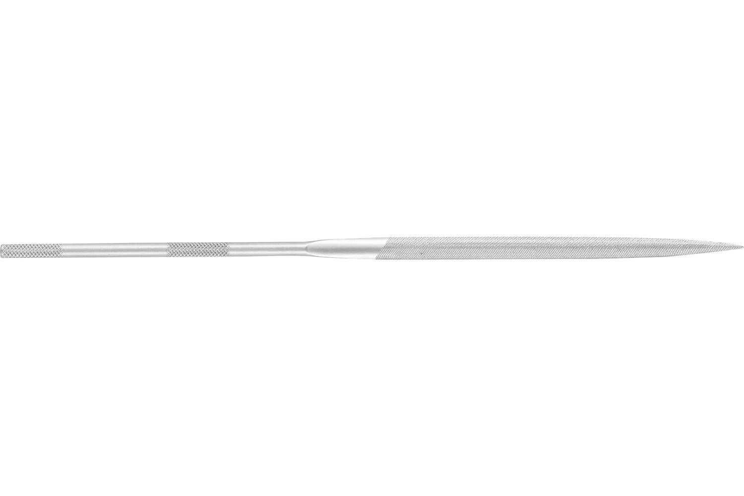 A silver metal dental tool or probe shown horizontally on a white background.