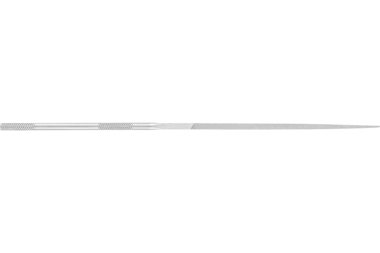A long silver metal needle or probe shown horizontally on a white background.