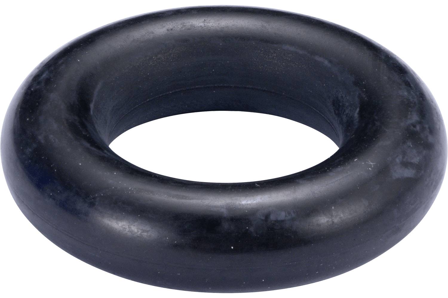 Black rubber O-ring seal, shown isolated on a white background.
