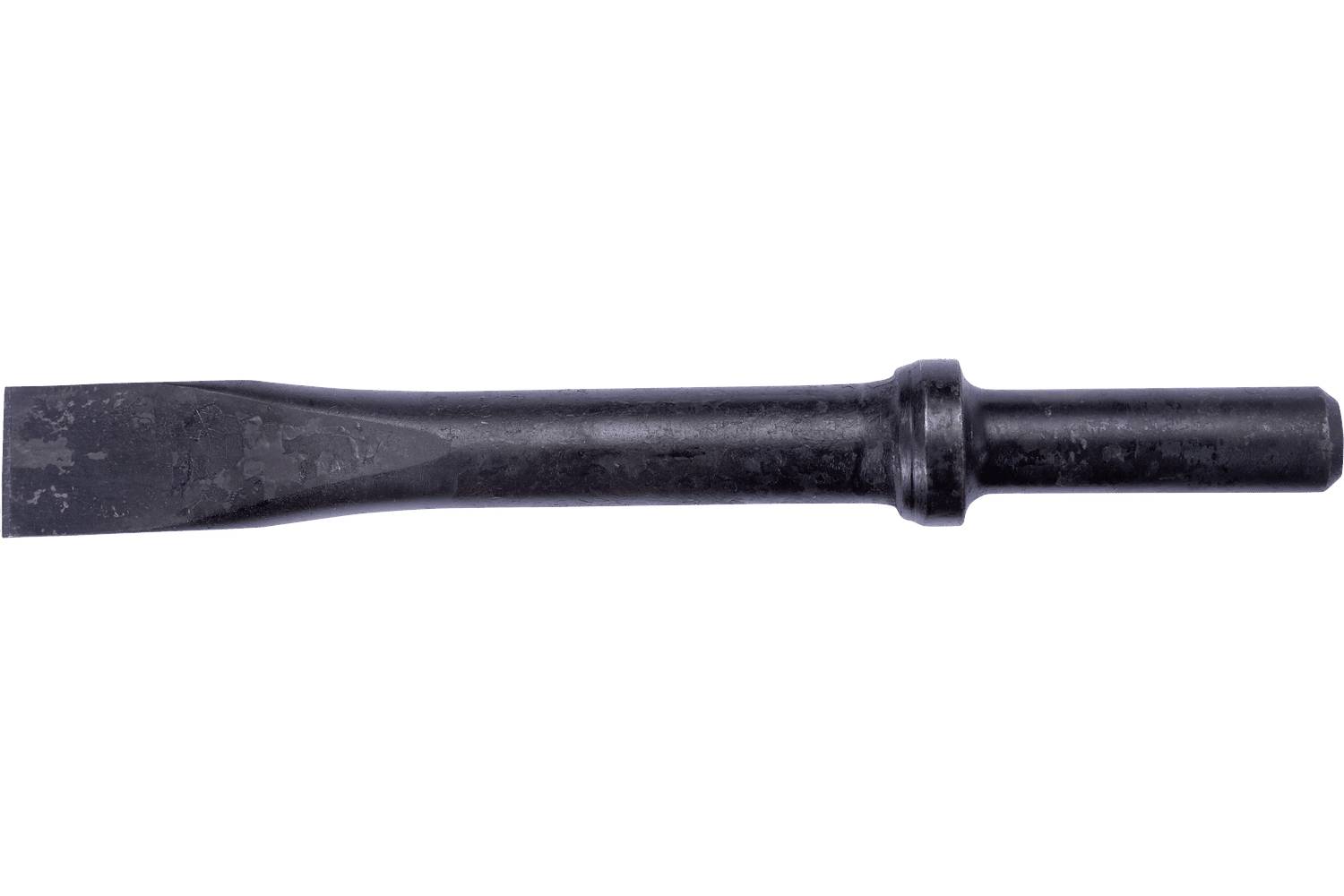 Black metal chisel or punch tool shown horizontally on a white background.