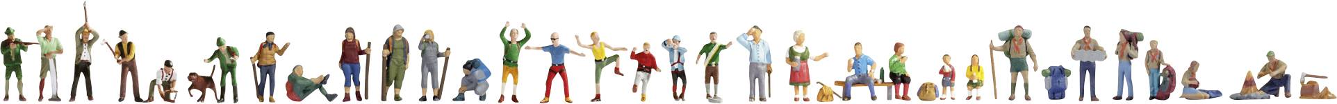 Une rangée de petits personnages de diverses professions et âges se tenant debout et travaillant ensemble sur un fond blanc.