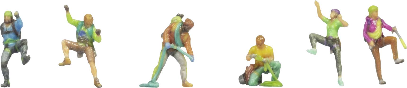 Six figures stylisés dans différentes poses actives, comme des danseurs ou des athlètes, présentés sur un fond blanc.