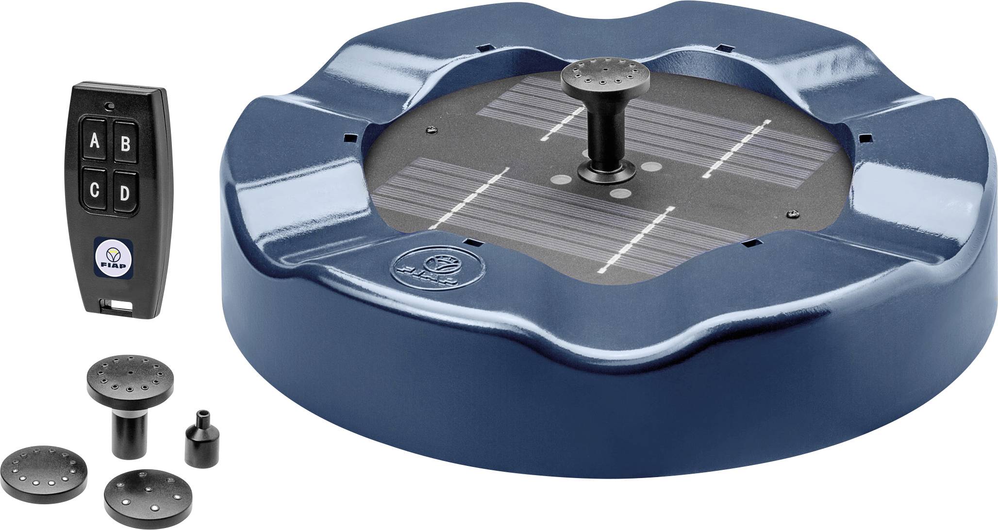 Plateau d'équilibre gonflable bleu avec télécommande et coussinets de préhension interchangeables pour les mains et les pieds.