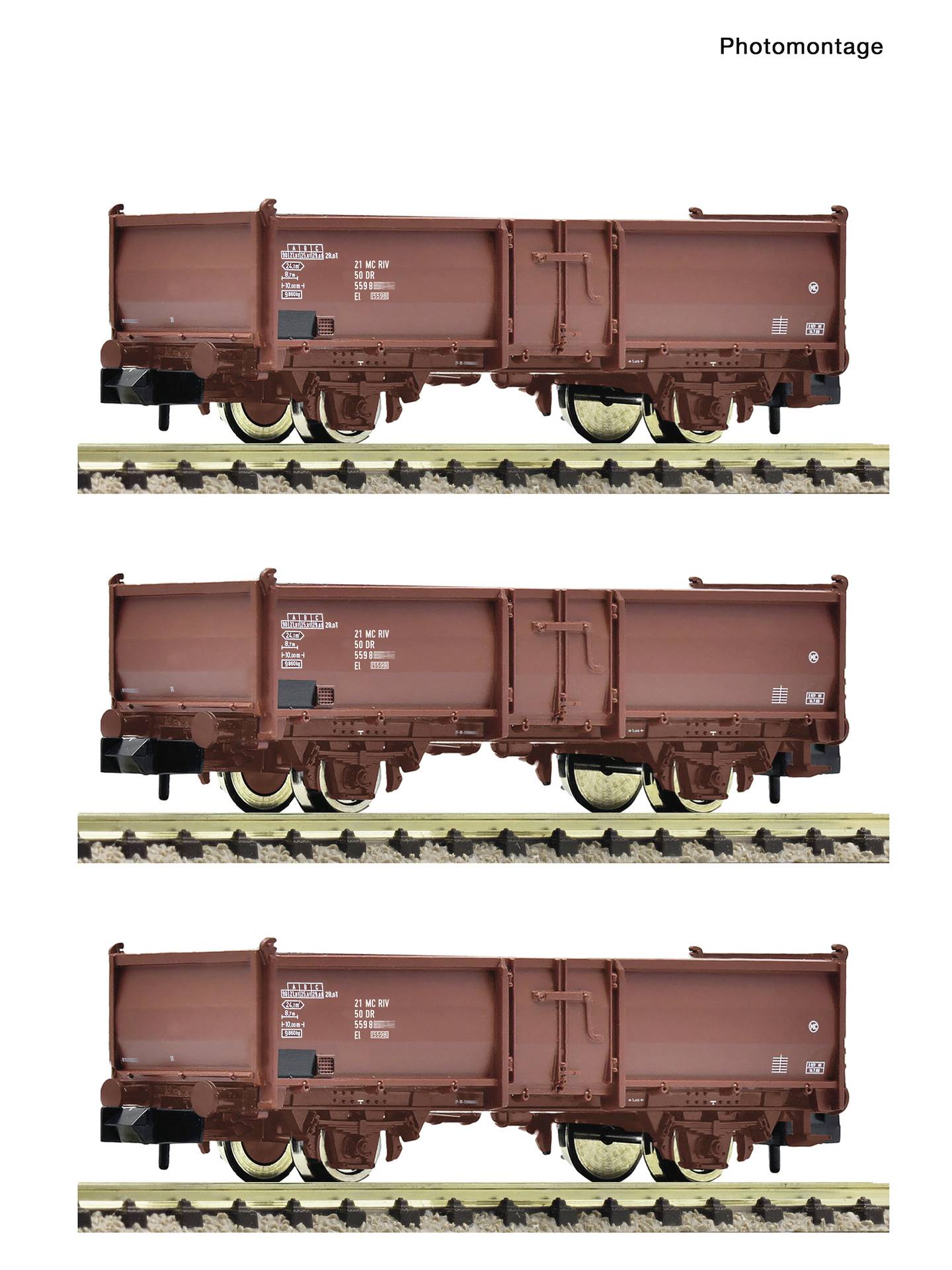 Vue de côté d'une locomotive à vapeur noire et rouge avec un tender sur un fond blanc.
